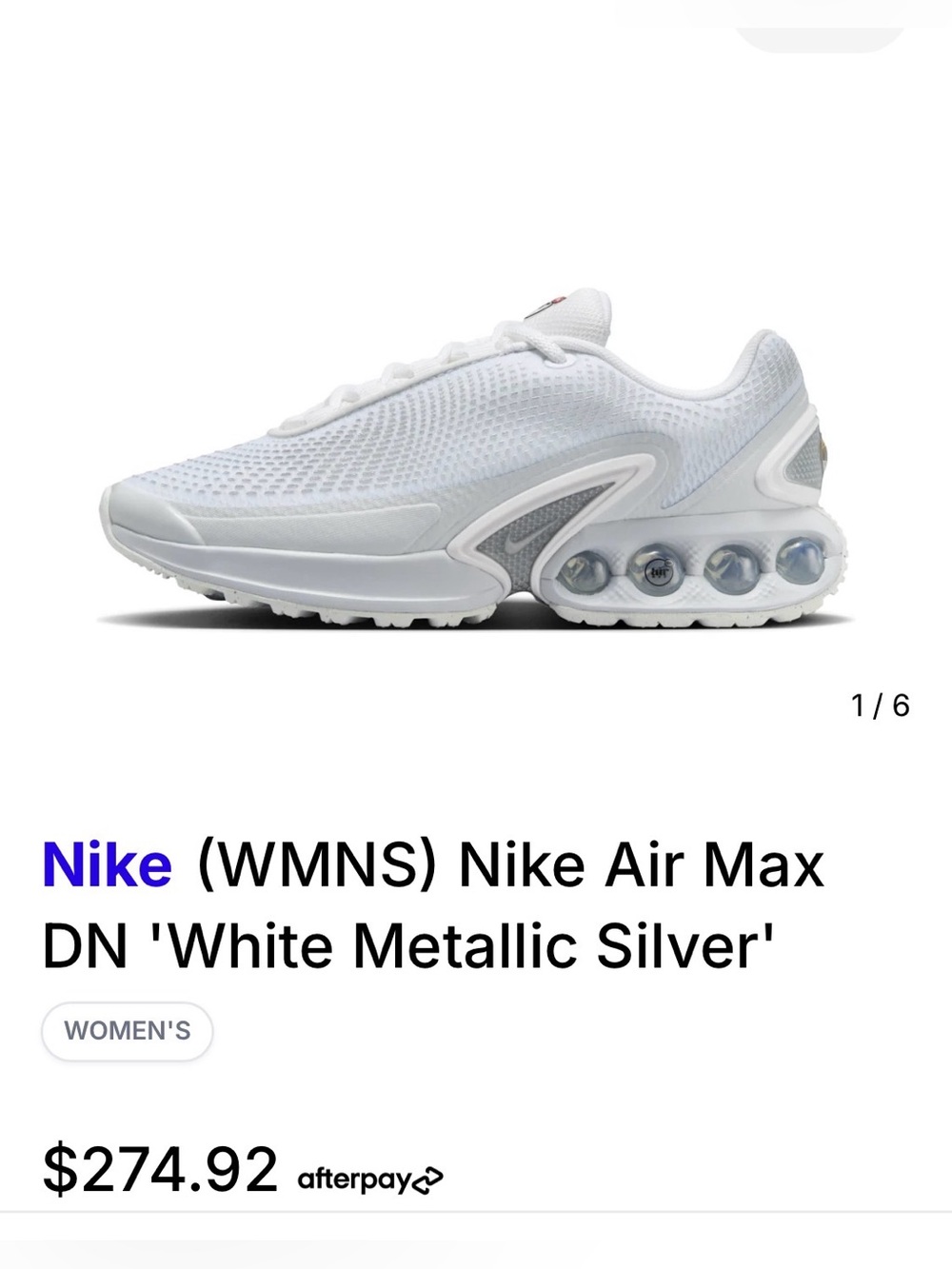 Nike Air Max DN 'White Metallic Silver'